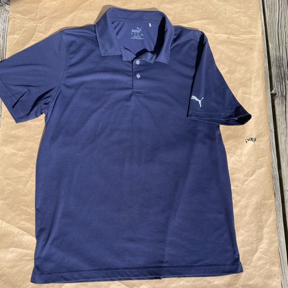 Men’s Puma Golf Polo Sz Lg - Picture 1 of 3